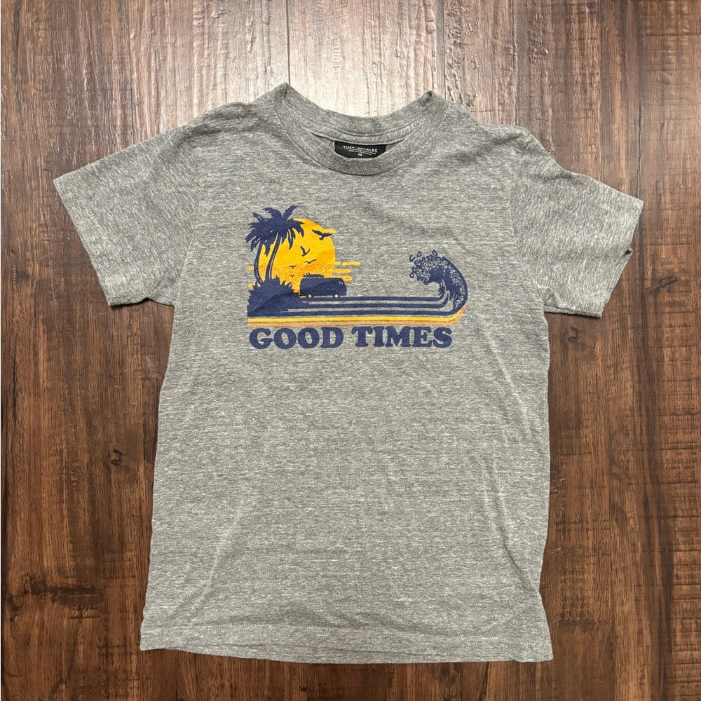 Tiny Whales tee shirt boys size 10